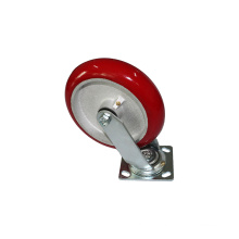 shuntong wholesale Wholesale 8" Red Polyurethane Casting Industrial Swivel Roller Caster Wheels heavy duty caster wheels